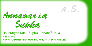 annamaria supka business card